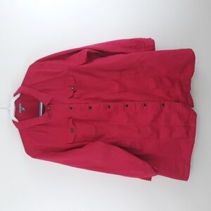 Ladies Jessica London Red Denim Coat sz 26W